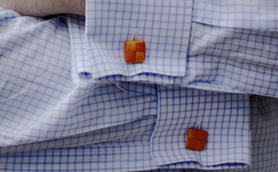 Orange Cufflinks Smaller